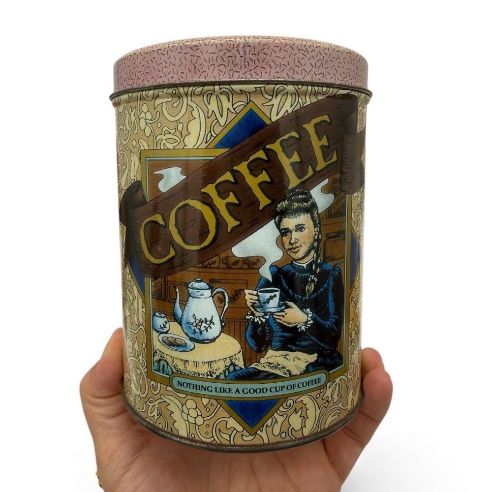 Vintage Coffee Tin- Thomas Wood & Co. - Advertising Coffee Sales Tin